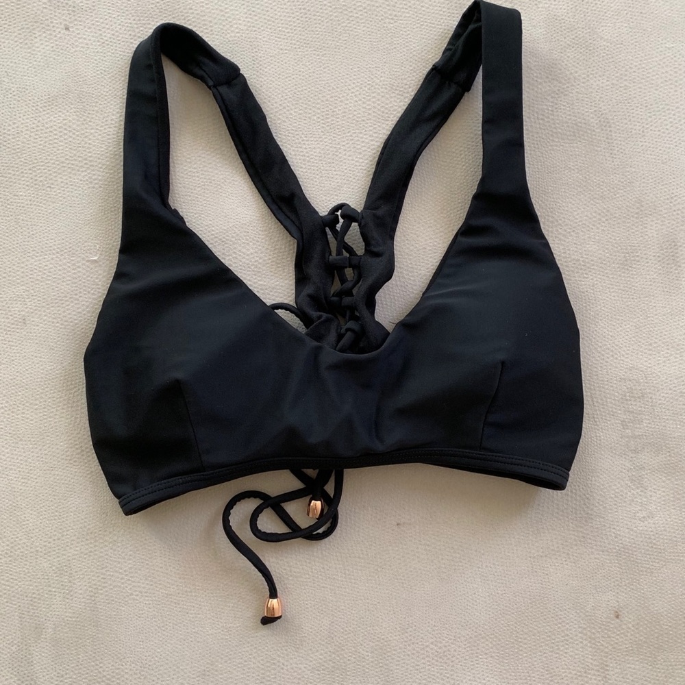 Rachel Roy Laceup Swim Top